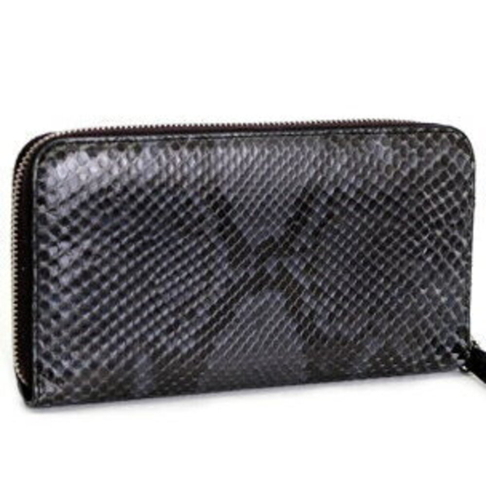 Fendi Monster Round Zip Wallet blue python leather - image 2